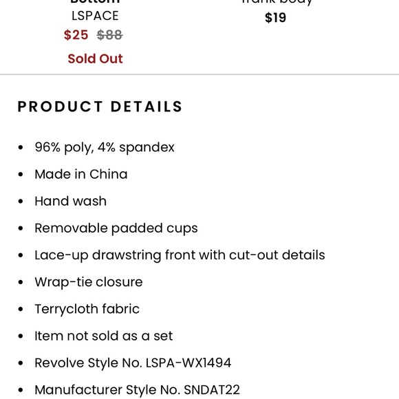 L*SPACE NWT DAX TOP IN BLACK - Picture 7 of 7